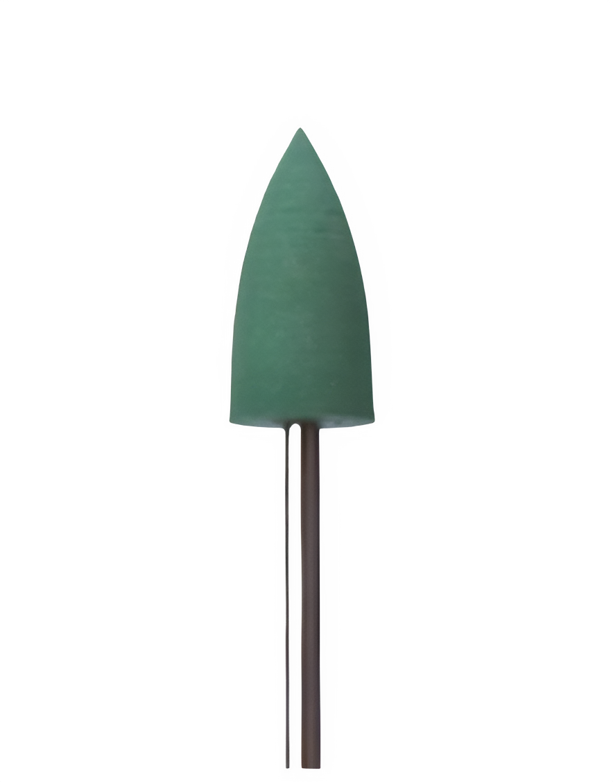 Fräser — Silikon-Polierer, Grün, 10.0mm